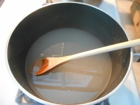 melting sugar and corn starch