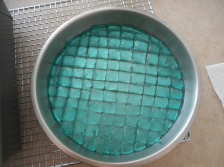 scored Hard Tack Candy in pan