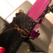 Bobbin Thread Keeps Breaking - closeup of stitching