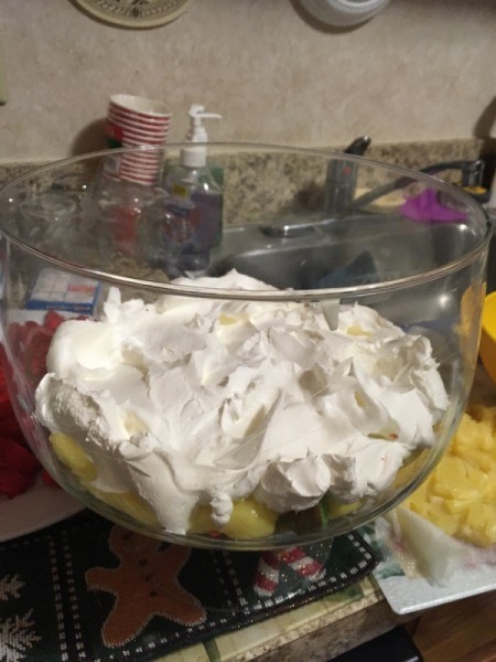 cool whip layer in trifle