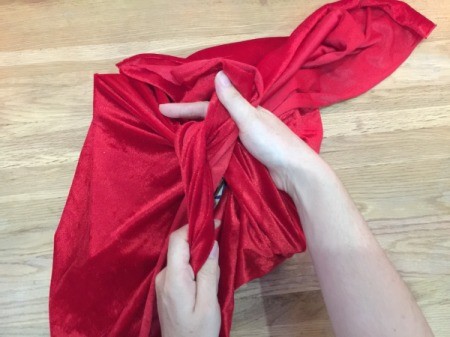 Fabric Wrapping Paper - tie into a knot