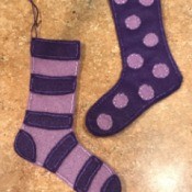 Felt Mismatched Sock Ornaments