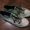 Shoes Damaged by Bleach - bleach damage