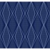 Discontinued York Wallpaper  ST6006 - blue diamond pattern