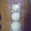 Making Bath Bombs  - three balls in a plastic bag, they can be decorated to look like a snowman