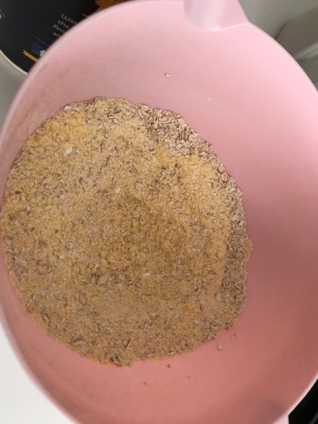 combining dry ingredients