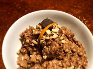 bowl of Chocolate Orange Cashew Oats