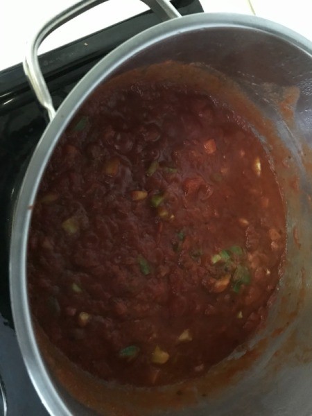 cooked tomato sauce