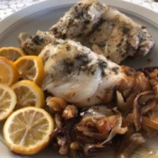 Caramelized Onion Chicken on plate