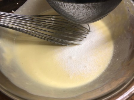 adding sugar to batter