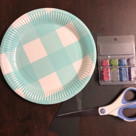 Paper Plate Clock - supplies