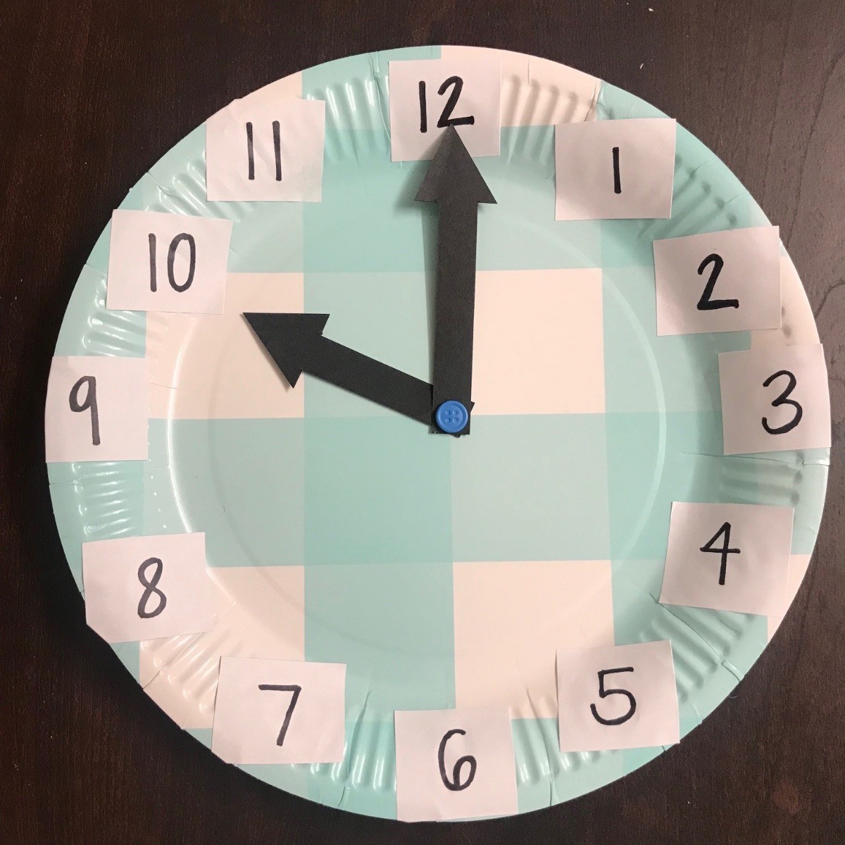 Paper Plate Clock | ThriftyFun
