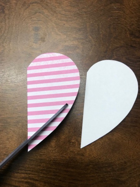 Valentine's Day Paper Craft Card - cut the heart down a bit smaller than the first
