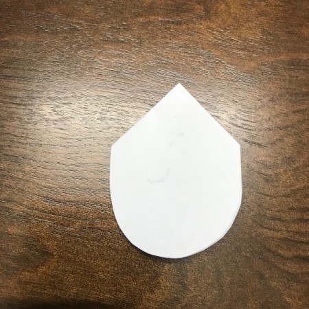 Valentine's Day Paper Craft Card - turn over