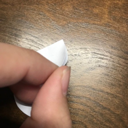 Valentine's Day Paper Craft Card - fold along the center