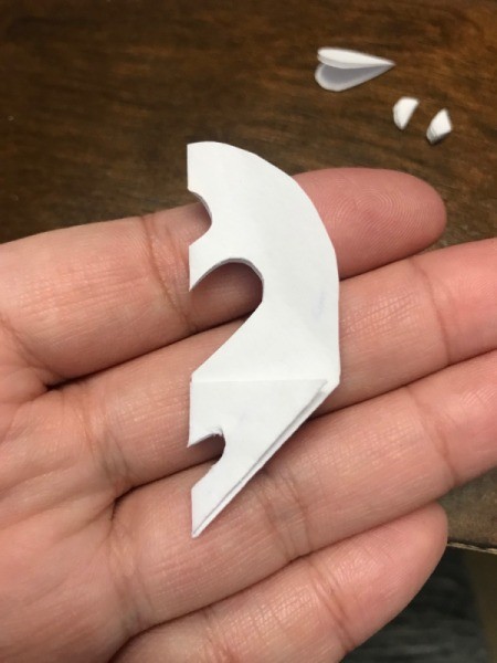 Valentine's Day Paper Craft Card - finished cutting