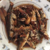 Caramelized Sardines in bowl