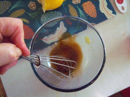 whisking dressing