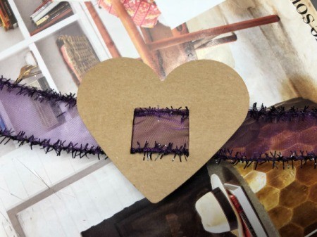 Toddler Birthday Sash - thread the ribbon through the slits