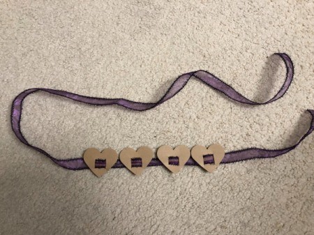 Toddler Birthday Sash - keep adding as many hearts as you like