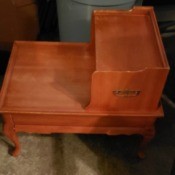 Value of a Brandt End Table - cherry tone end table