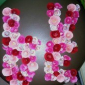 Floral "LOVE" Valentine Decoration