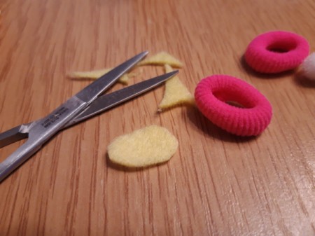Teeny Tiny Dolly Slippers - cut an oval of felt for the sole