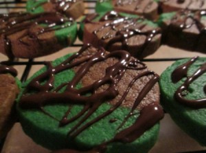 Choco/Mint Cookies on rack