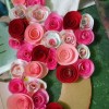 Floral "LOVE" Valentine Decoration - attach the flowers to the letters using hot glue