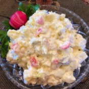 Crab Potato Salad in bowl