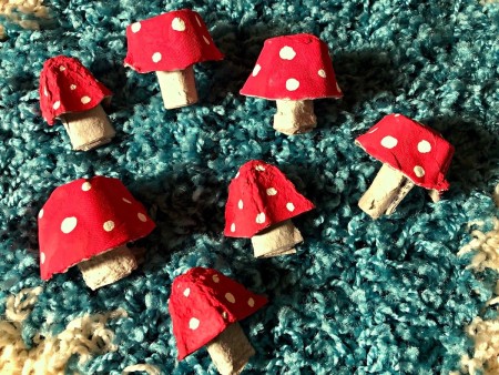 Egg Carton Magic Mushrooms - repeat making as many as you like