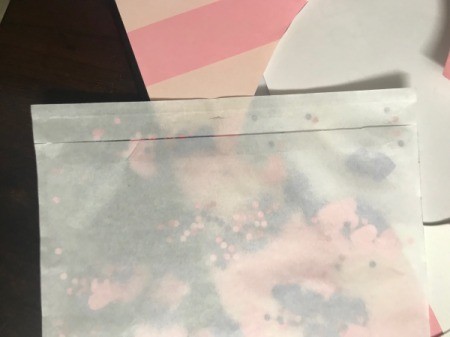 Repurpose Victoria's Secret Shopping Bag for Valentine's Day - tape closed on back