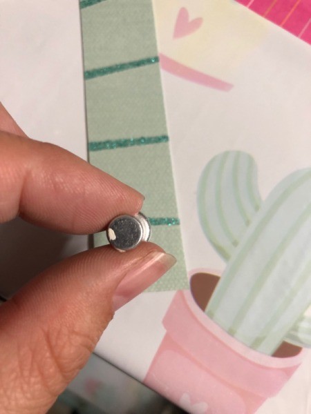 Recycled Cardboard Box Valentine's Day Mailbox - use a pushpin to poke a hole in the flag