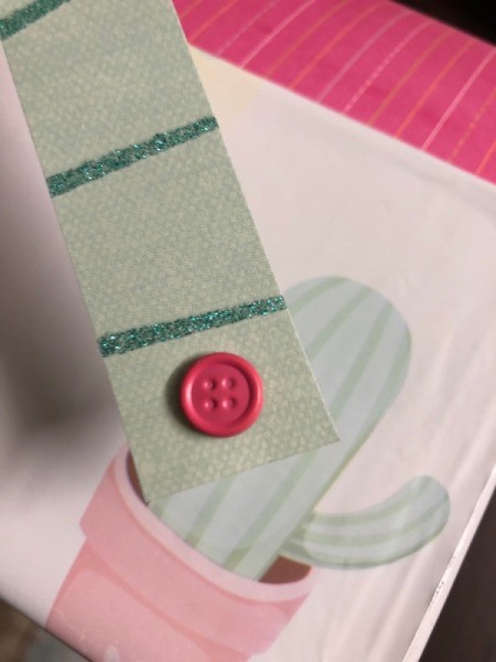 Recycled Cardboard Box Valentine's Day Mailbox - attach the flag using a brad