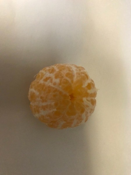 peeled clementine