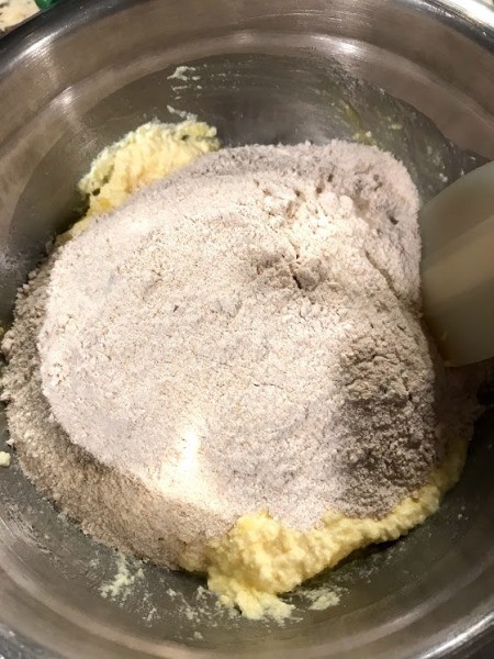 dry added to wet ingredients