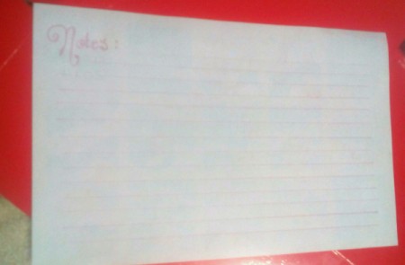 Handcrafted Notebook and Planner - on the back write "notes" and draw lines