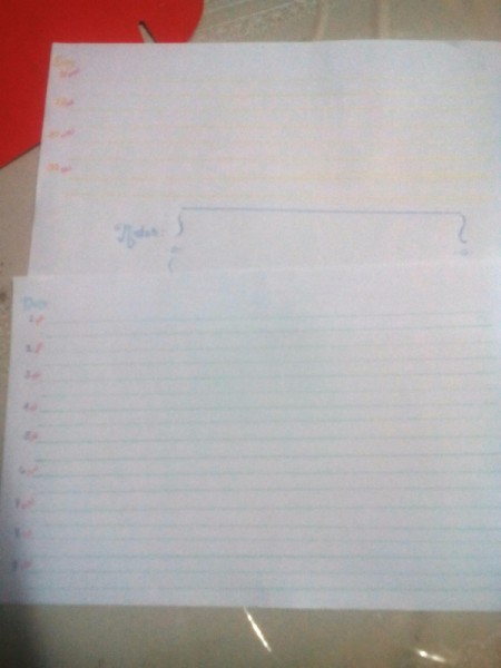 Handcrafted Notebook and Planner - create a daily activity page