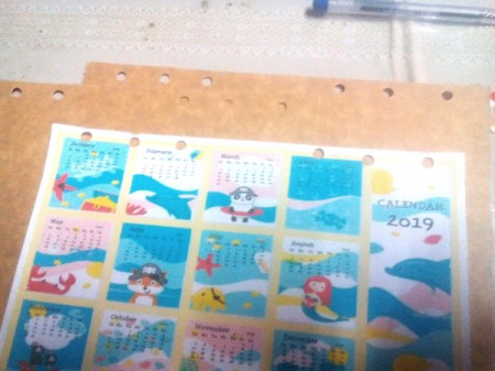 Handcrafted Notebook and Planner - punch 6 holes on the top through all pages and cover