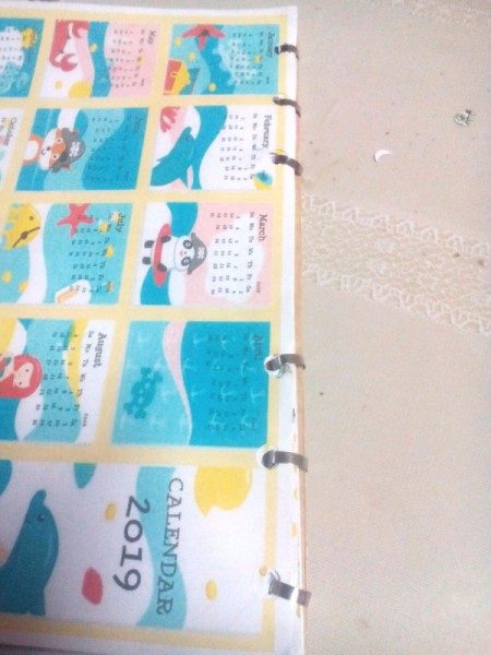 Handcrafted Notebook and Planner - pages and cover bound together