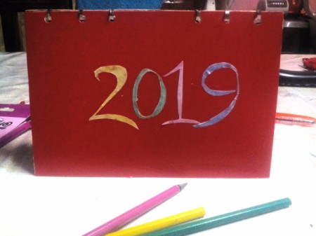 Handcrafted Notebook and Planner - stand it up on a table