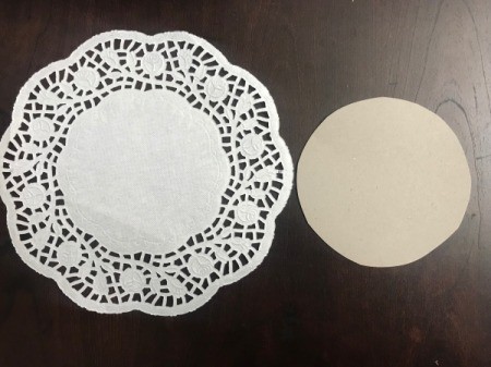 Candy Basket - cut the circle out