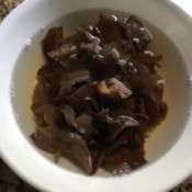 cooked Black Fungus Mushrooms in bowl