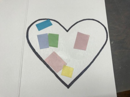 "I Love You To Pieces" Valentine's Day Card - more squares