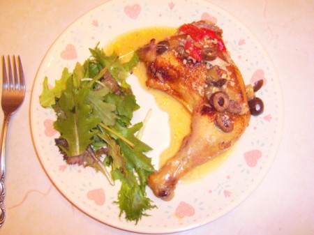 Easy Tuscan Chicken on plate