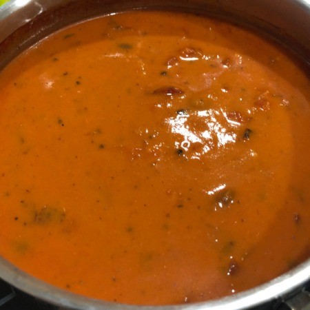 Mexican Chicken Salsa Soup in pot