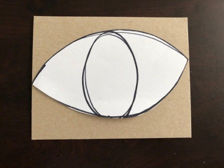 Eye Love You Valentine's Day Art Work - cut out the eye