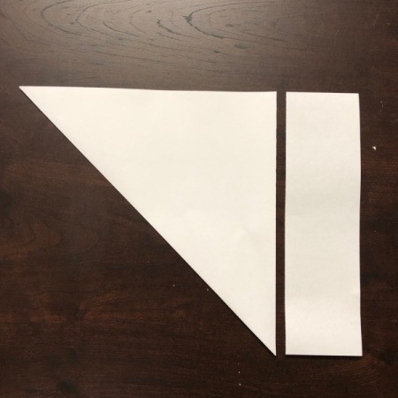 Valentine's Day Decorated Gift Bag - cut off the excess