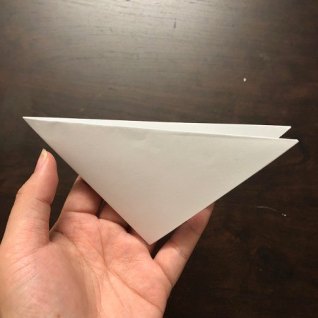 Valentine's Day Decorated Gift Bag - after the second fold