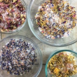 Homemade Bath Products Company Name Ideas - bowls of dry mixes
